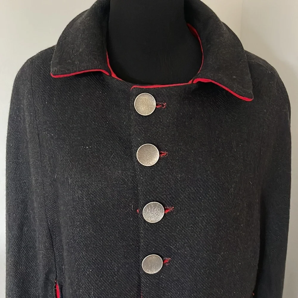 Vintage wool reversible cape - Picture 5 of 7